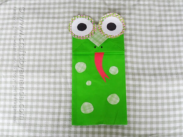 Let's Make A Cute Frog Craft Using Paper Bag