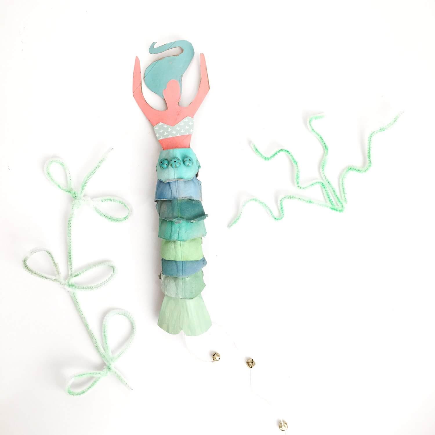 Let's Make A Fabulous Mermaid Craft With Egg Cartons Ocean Animal Egg Carton Crafts