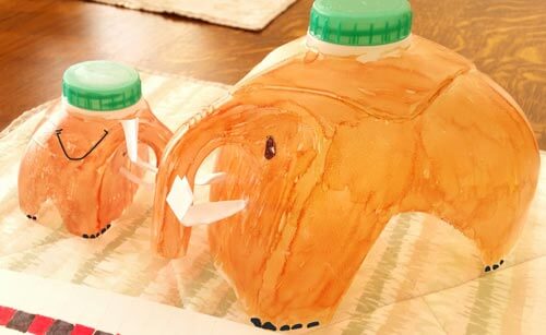 Let's Make A Woolly Mammoth Craft With Old Milk Carton