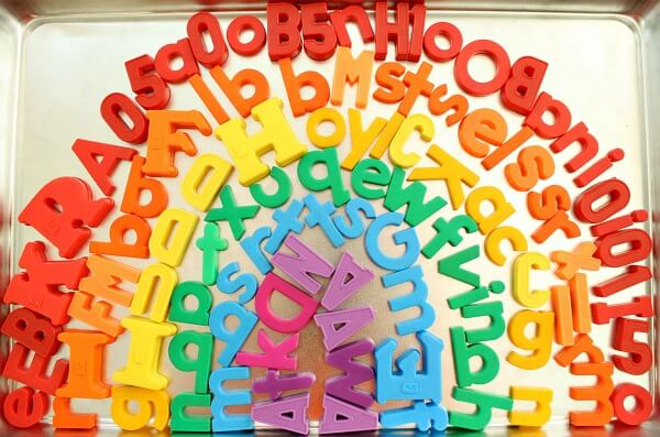 Let's Make An Alphabet Rainbow On Magnetic Board Magnetic Activity Board for Kids