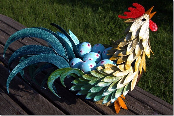 Let's Make An Amazing Rooster Craft With Adults Using Egg Cartons