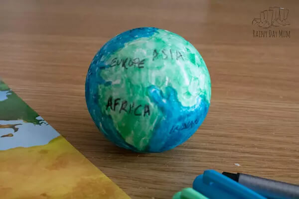Let's Make An Earth Globe Craft Using Styrofoam Ball