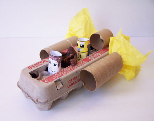 Let's Make Awesome Spaceship Craft Using Egg Carton Egg Carton Crafts For Kids To Make With Adults