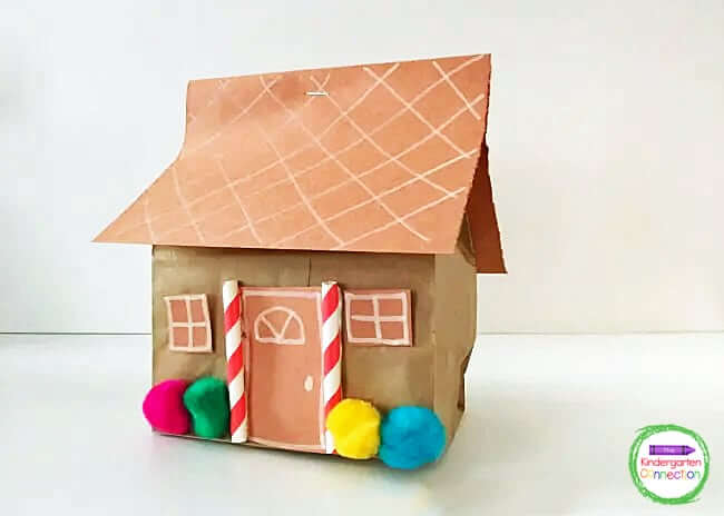 Let's Make Easy-Peasy Ginger Bread House With Paper Bag Brown paper bag decoration ideas
