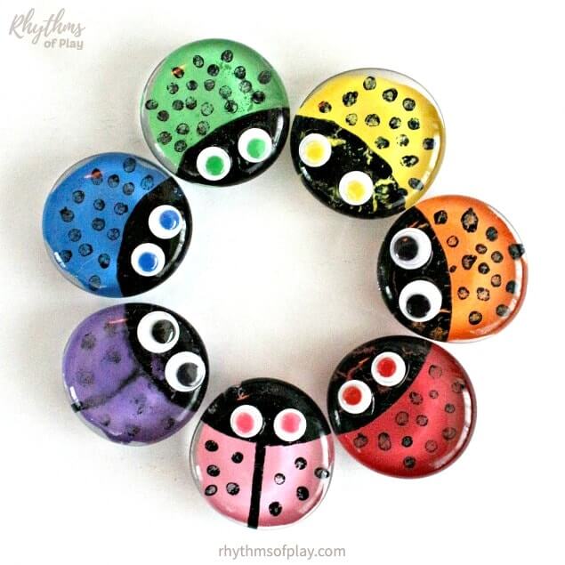 Let's Make Some Cute Lady Bugs With Craft Magnet