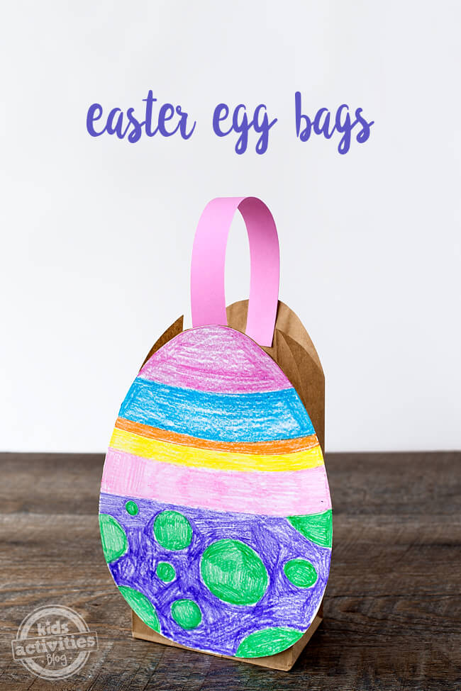 Let's Make Some Easy Easter Egg Bag Craft Paper Bag Crafts &amp; Activities for Easter