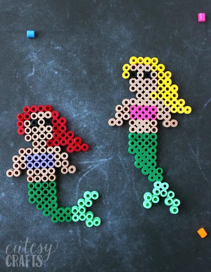 Little Mermaid Perler Bead Pattern Craft Ideas For Kids