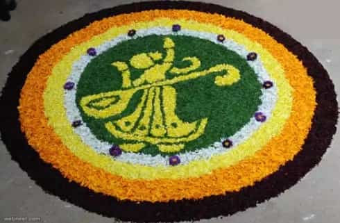 Lovely Flower Rangoli Pongal/Sankranti Art & Craft Activity For Kids
