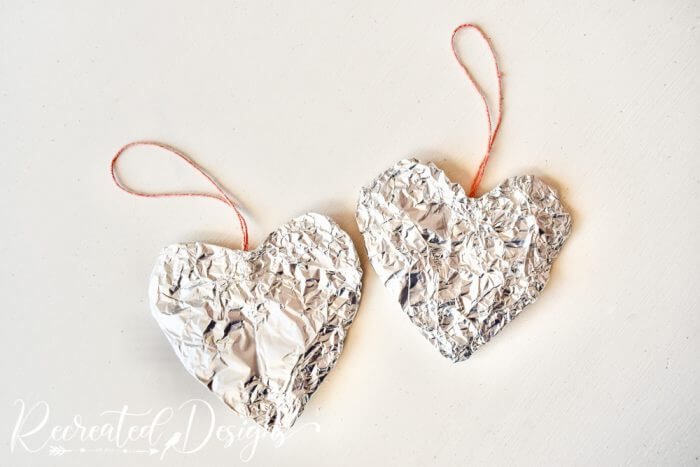 Lovely Foil Heart Garland Crafts For Kids Foil Heart Crafts For Kids