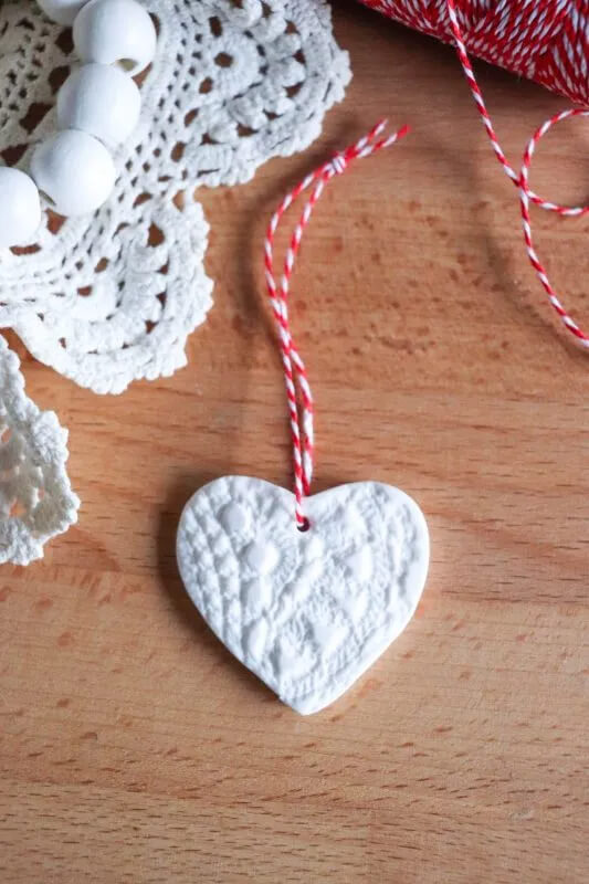 Lovely Heart-Shaped Ornament Design Idea Using Polymer Clay