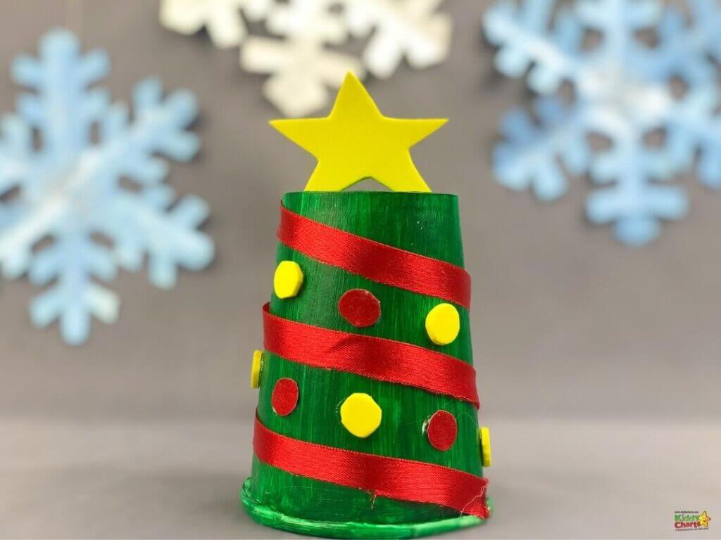 Lovely Paper Cup Christmas Tree Craft For Kindergarten