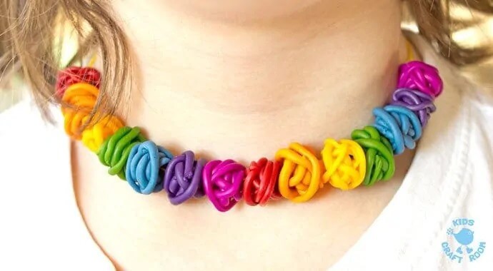 Polymer Clay Necklace Craft Idea