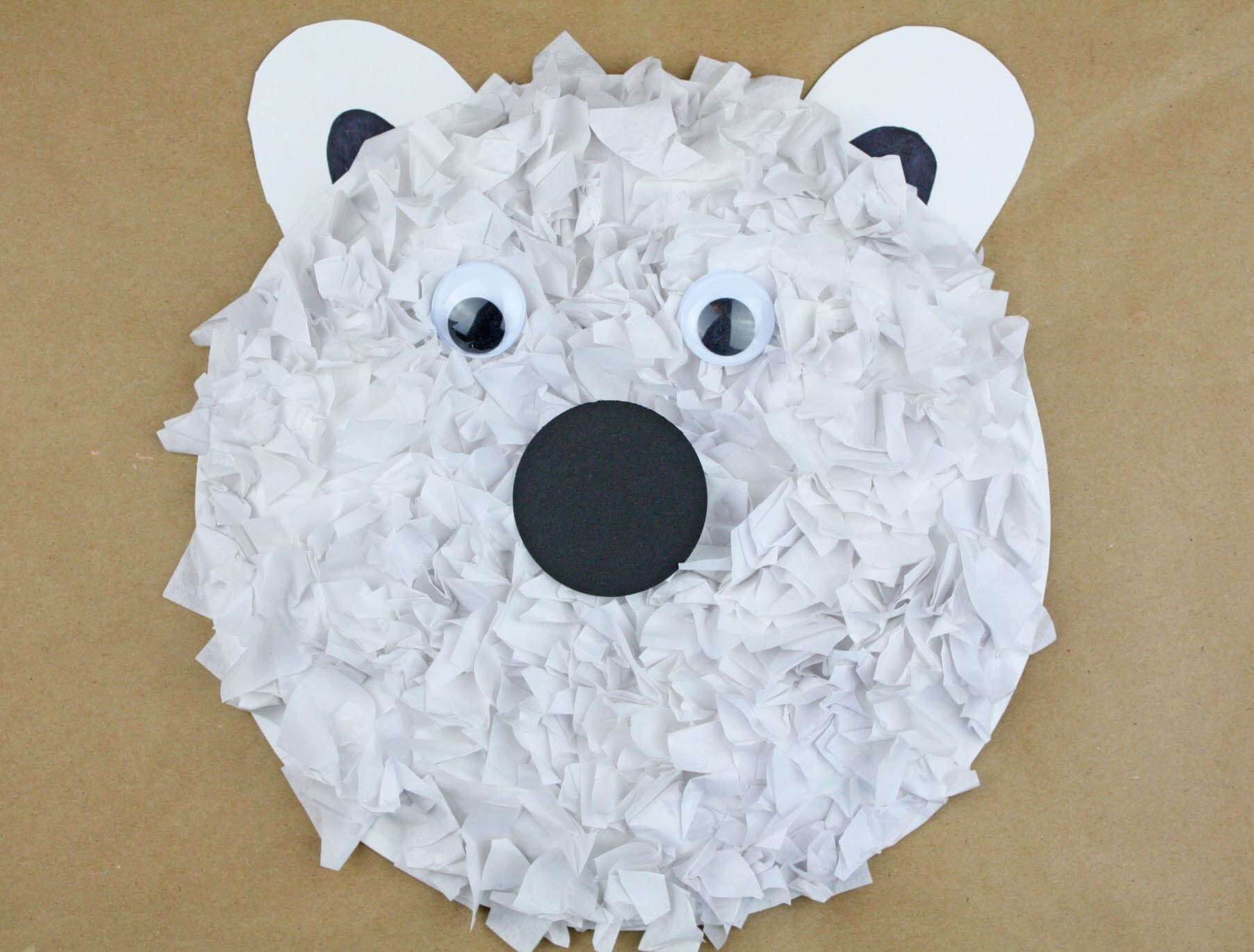 Make A Adorable Polar Bear Craft With Paper Plate Winter Crafts With Paper Plates