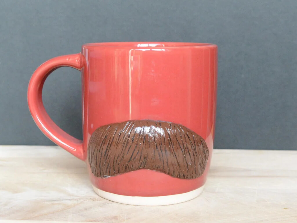 Make A Funny Coffee Mug Design With Polymer Clay Mug Decorated with Polymer Clay