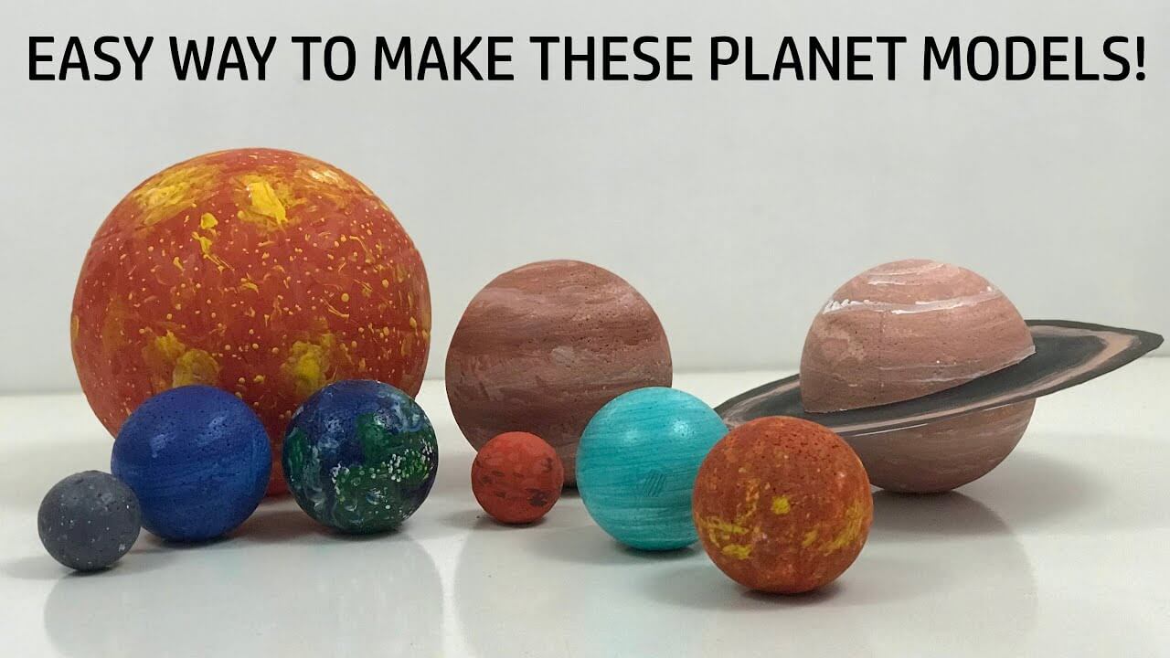 Make A Realistic Solar System Planets With Styrofoam Ball