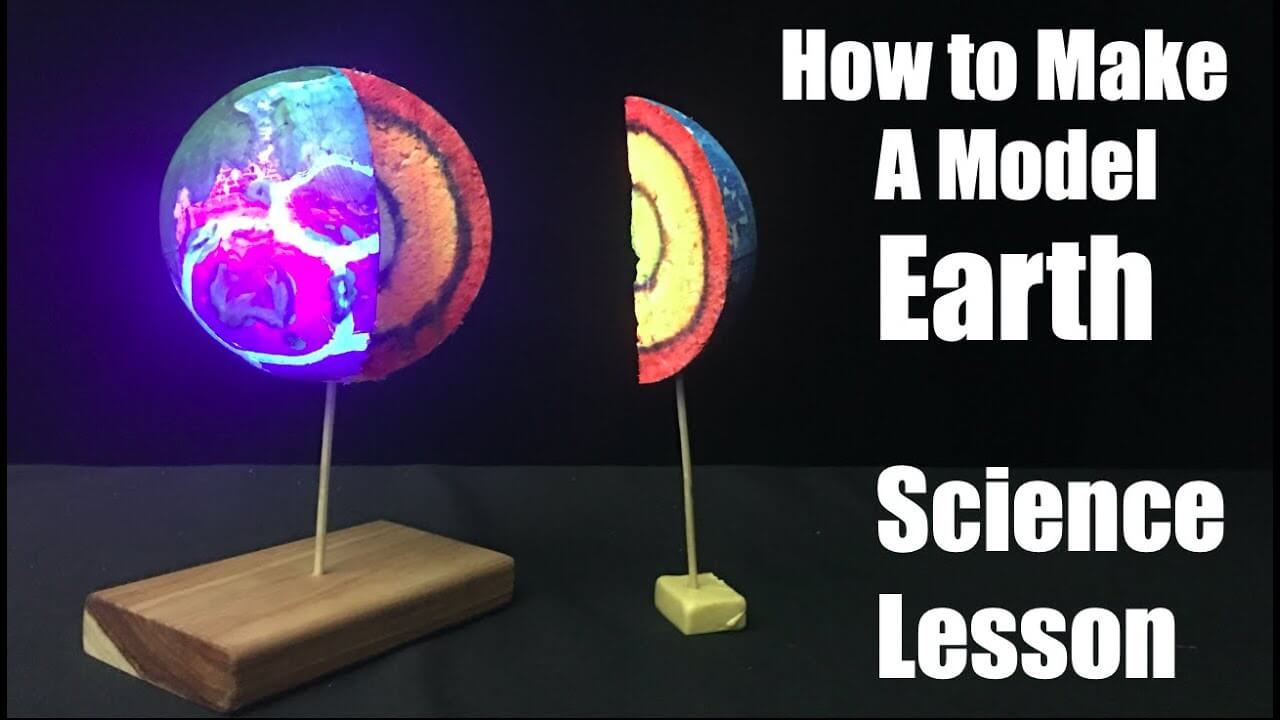 Make An Easy Earth Model Science Project Craft Using Styrofoam Ball
