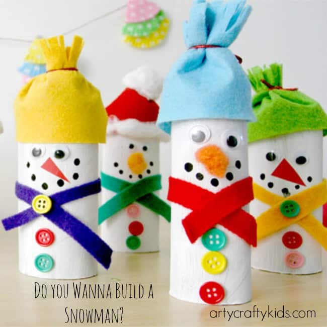 Make Some Adorable Snowmans With Toile Paper Rolls