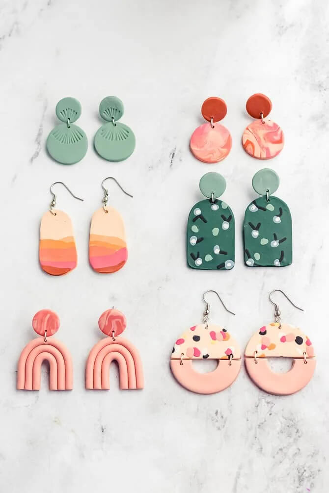 Make Some Beautiful Earrings With Polymer Clay Polymer Clay Earrings 