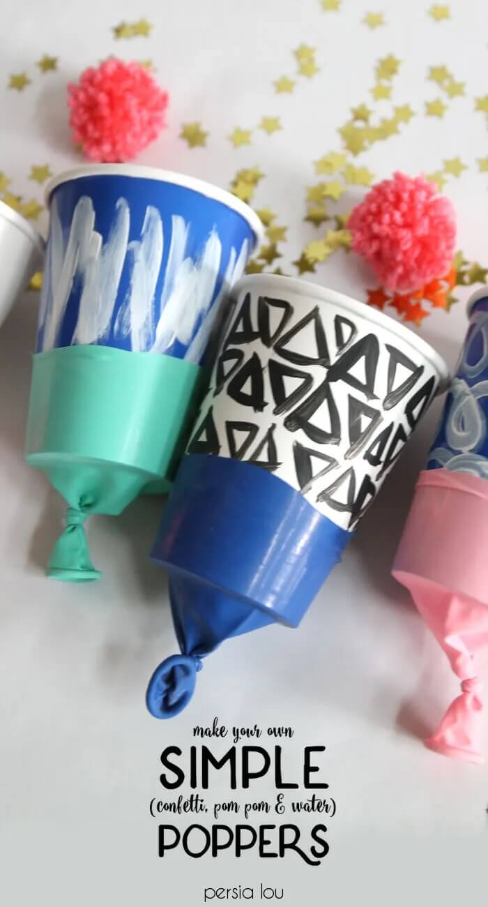 Make Your Own Simple Confetti Or Pompom Poppers