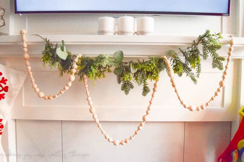 Over-Sized Wooden Beads Garland DIY For Home Decor