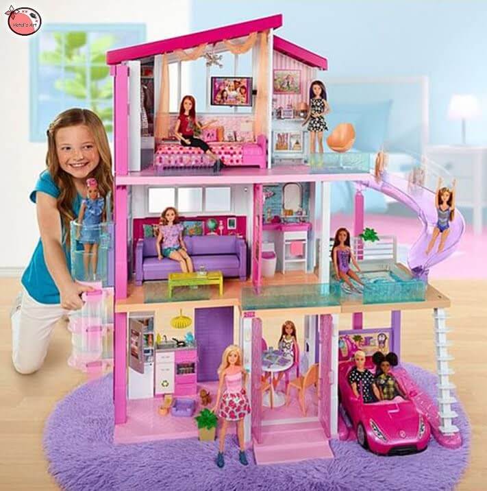 Miniature Barbie Dreamhouse Craft Project For Kids Using Waste Materials