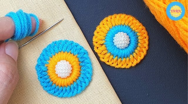 No Crochet Woolen Flower Craft Tutorial Using Fingers