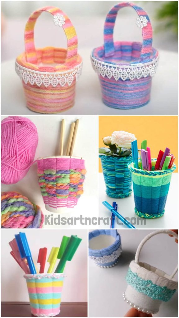 Paper Cup And Weaving Crafts