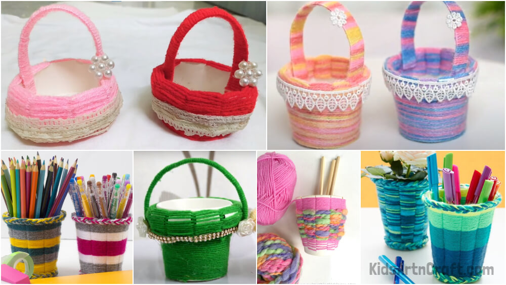 Paper Cup & Weaving Craft Ideas for Kids - Kids Art & Craft