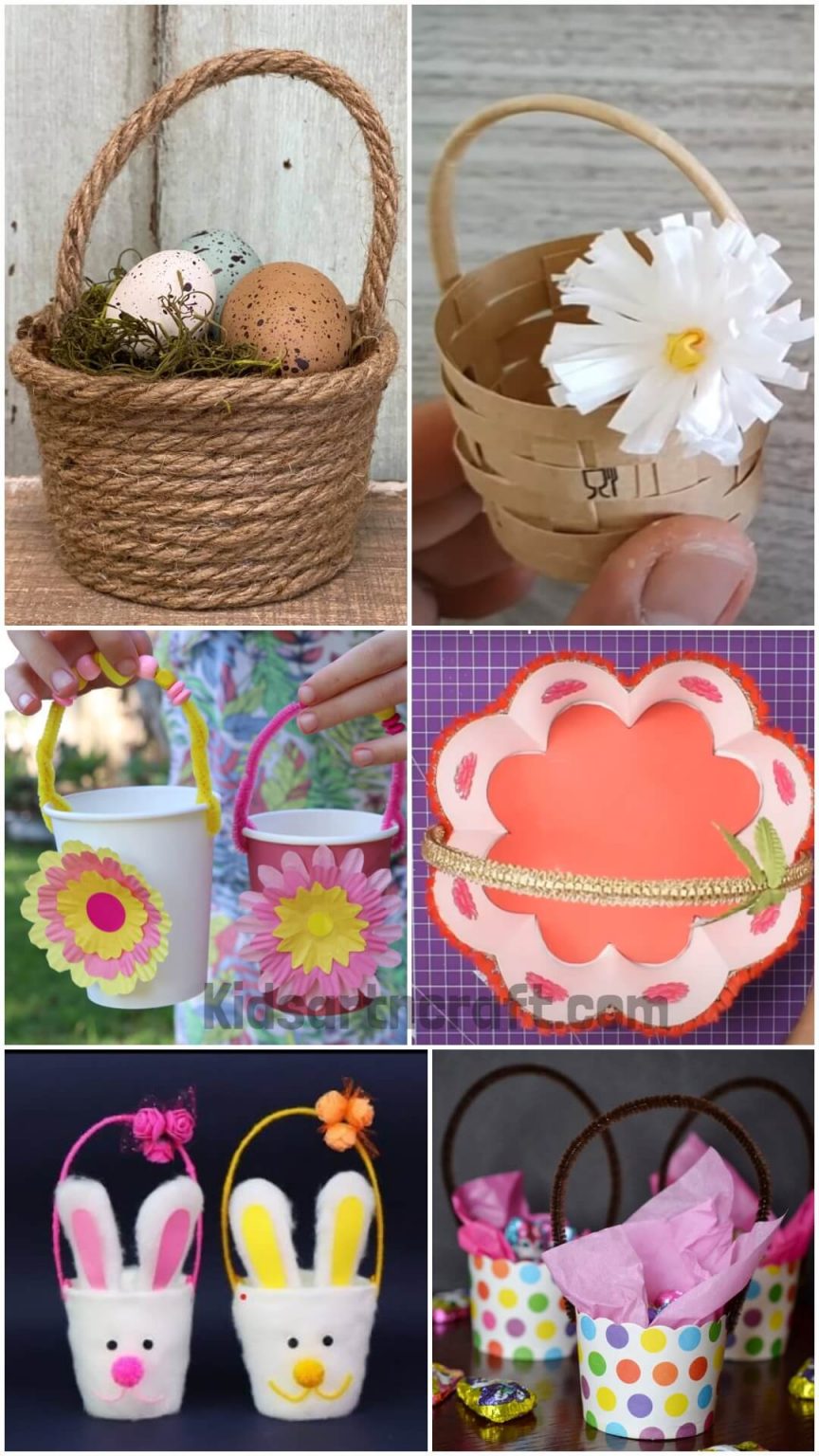 Paper Cup Basket Crafts - Kids Art & Craft