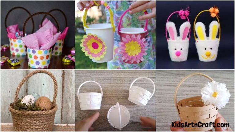 Paper Cup Basket Crafts - Kids Art & Craft