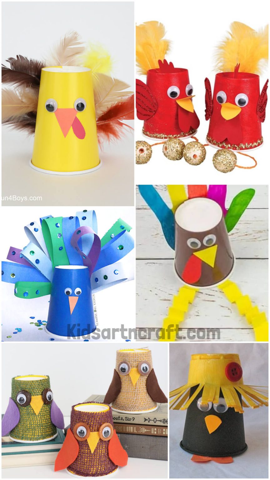 Paper Cup Bird Craft Ideas for Kids Kids Art & Craft