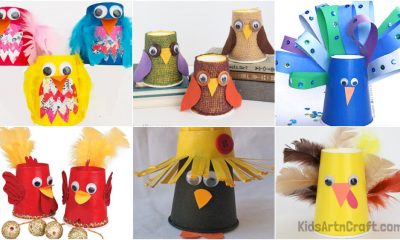 Paper Cup Bird Crafts