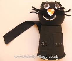 Black Cat Crafts Using Paper Cup