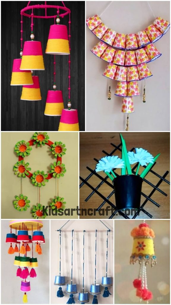 Paper Cup Wall Hanging Crafts Kids Art & Craft