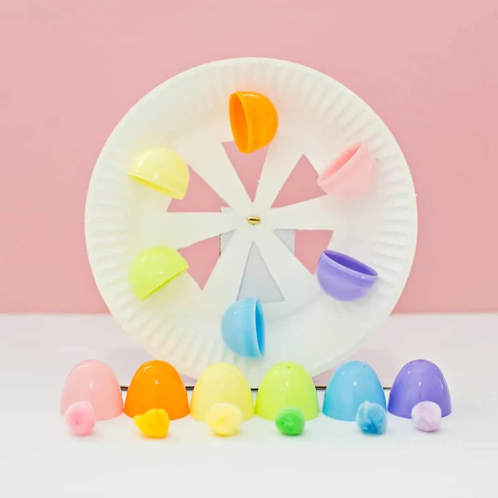 Paper Plate And Easter Eggs Ferris Wheel Art and Craft Ideas For ToddlersFerris Wheel Art and Craft Ideas