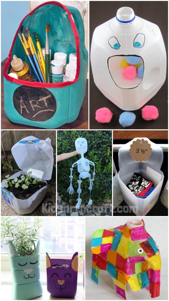 Plastic Milk Carton Craft Ideas Kids Art & Craft