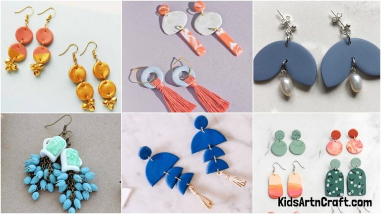 DIY Polymer Clay Earring Ideas - Kids Art & Craft