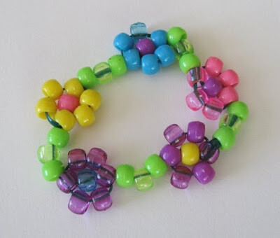 Beautiful Pony Beads Colorful Bracelet Pattern For Kids