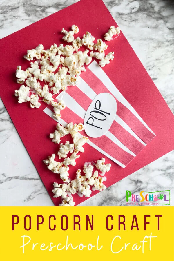 Popcorn And Paper Craft Ideas for Kids