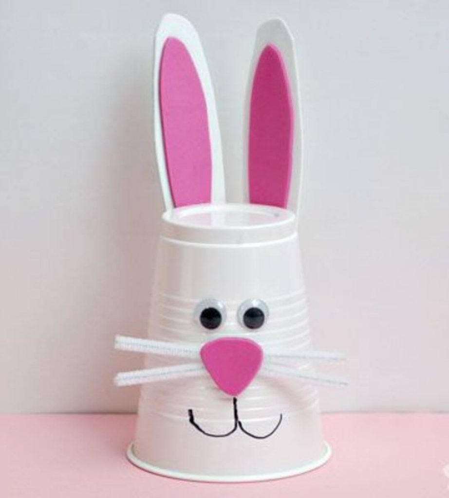 Spring Paper Cup Rabbit Craft Small Paper Cup Craft Ideas - Kids Art & Craft