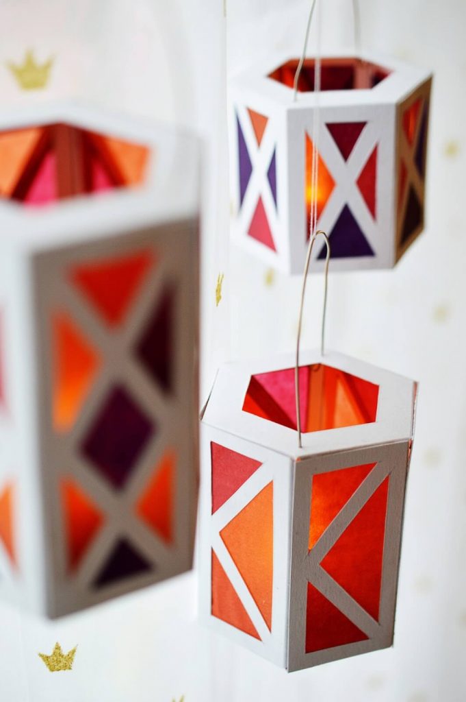 Wax Paper Lanterns DIY Ideas Kids Art & Craft