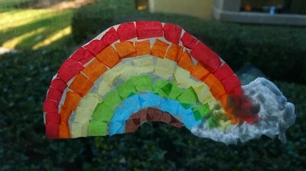 Pretty Rainbow Suncatcher Craft For Window Decoration
