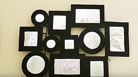Quick And Easy Aluminum Foil Wall Decor Craft Ideas Aluminum Foil Wall Decor Crafts