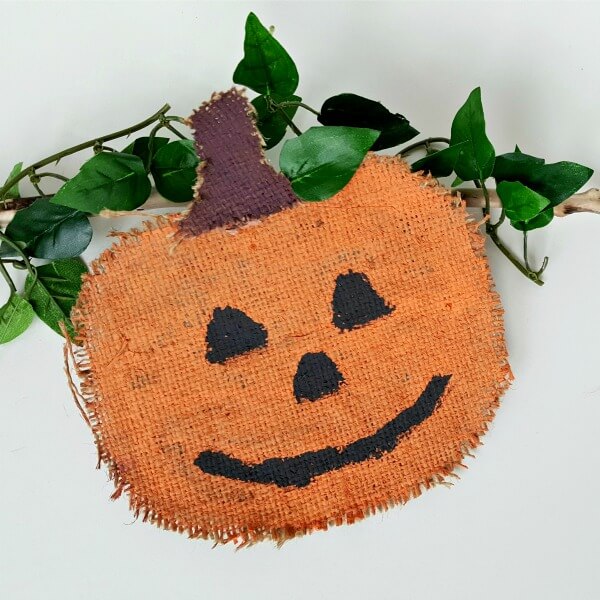 Quick And Easy Burlap Pumpkin Fall Craft For PreschoolersBurlap Crafts For Fall