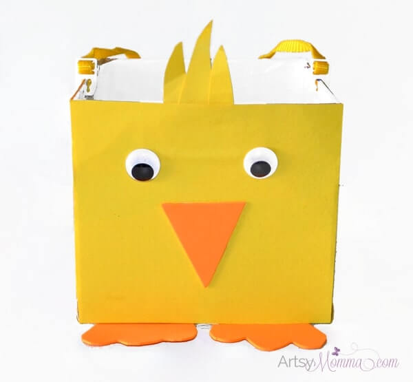 Quick And Easy Easter Chick Basket Crafts for Kids