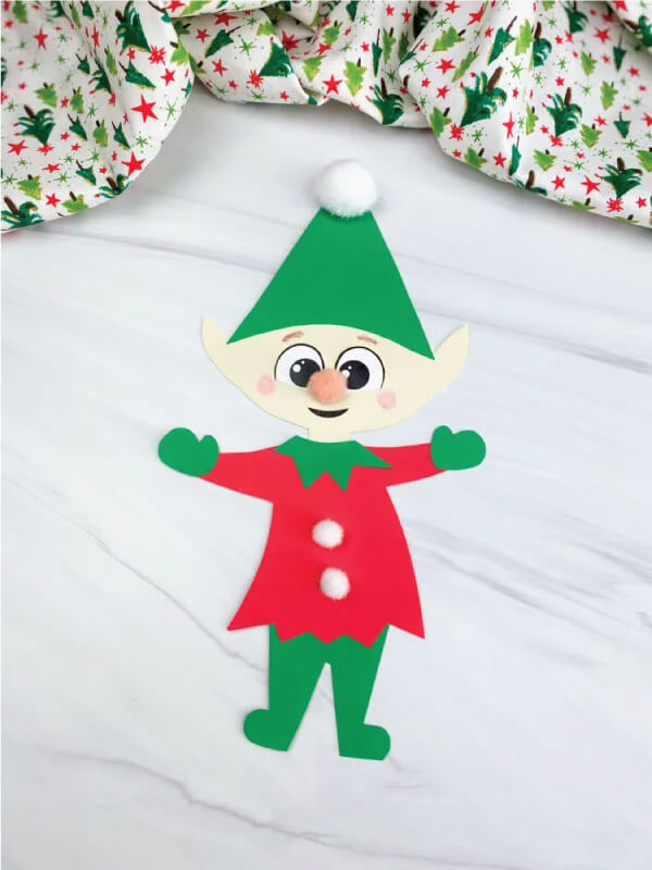 Quick & Easy Paper Elf Craft Template With Free Printables
