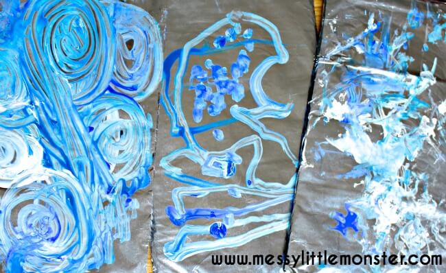 Quick And Easy Tin Foil Painting Art For Toddlers