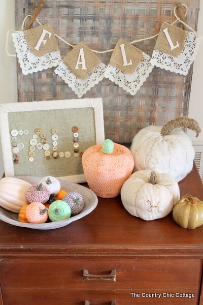 Quick & Easy Vintage Button Sign Decoration Craft For Fall Fall Button Crafts(19 images)