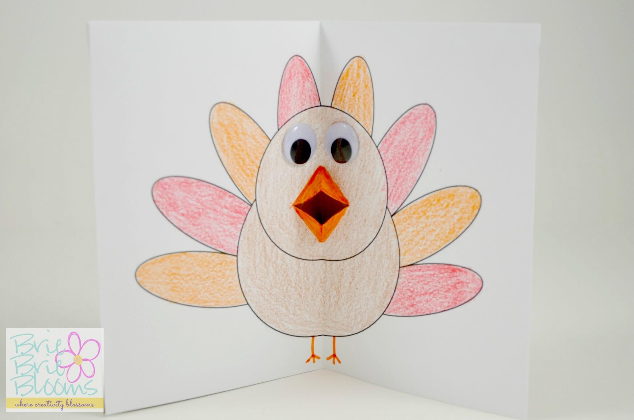 Quick and Simple Thanksgiving Card DIY Activity For Kids And Toddlers DIY Paper Card Ideas for Thanksgiving