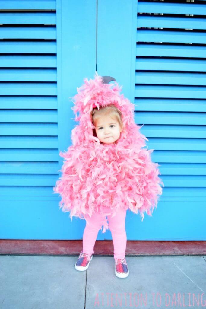 Quick Flamingo-Themed Costume For Toddlers
